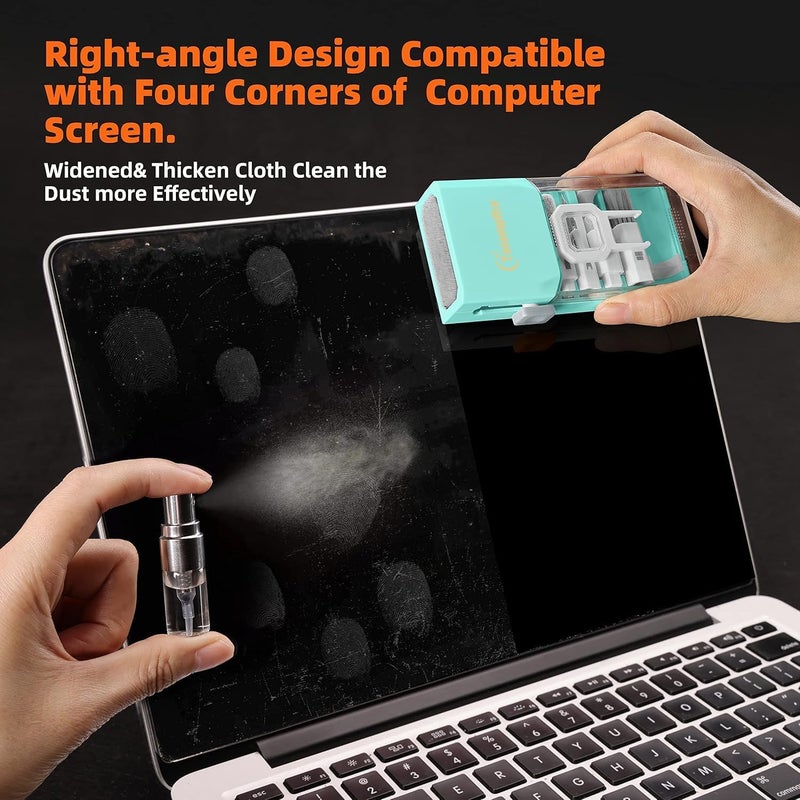 Tassmpitor Laptop Screen Keyboard Cleaner Kit, All in 1 Electronics Cleaning Tool for MacBook iPad iPhone Pro Cell Phone, Brush Tool for Tablet, Computer, PC Monitor,TV Camera Lens with Patent - Image 3